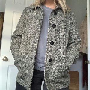 Pendleton 100% Virgin Wool Herringbone Coat